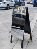 Outdoor photo mirror floor-to-ceiling clothing store display board door sign billboard mirror