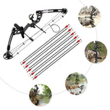 30-55 lbs Compound Bow Adjustable Draw Weight and Length with 3-Pin Sight 12 Arrows Complete Arch Set for Adults Right Hand