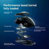 NEW MCHOSE A7 V2 E-sports mouse wireless Bluetooth tri-mode Ergonomics lightweight 8K gaming mice Customized PC accessory gifts