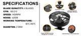4 Blades Stove Fan Heat Powered Fireplace Fan Log Wood Burner Eco-fan Quiet Fireplace Fan Warm Heat Distribution Winter Home무동력팬