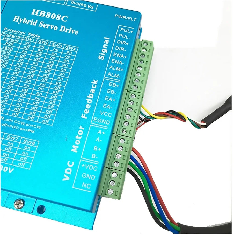 Nema23 Closed Loop Stepper Motor Drive Power supply Kit 1.2/2/3 Nm Easy Servo Motor Shaft 8mm 2 Phase Stepper Motor 3M Cable