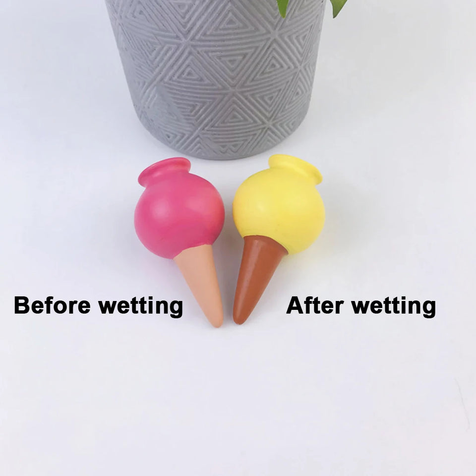 4pcs Modern Watering Device Ceramic Drip Irrigation Device Small Wine Bottle Watering Device Automatic Flower Watering Device