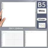 Mind Map Notebook Loose leaf Detachable B5 Cornell Notebook College Graduate Exam Notebook 120 Pages