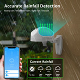 WiFi Rain Sensor Rainfall Duration Leakage Detection Outdoor Waterproof Battery Tuya Smart Life App Control Home Automation