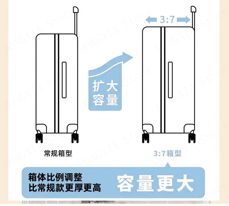Large Capacity Suitcase 28" 32" Thickened Luggage USB Phone Stand Aluminum Frame Password Trolley Case Travel Wheeled Suitcases