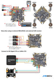 JHEMCU GHF435AIO V2 20A Flight Controller 2-4S with OSD Baro Blackbox Built-in ELRS 2.4G Receiver for RC FPV Freestyle Drone