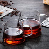 300ml/400ml/500ml/650 Coffee Pot High Temperature Resistant Glass Sharp-mouthed Hand Punch Sharing Pot Household Drip Coffee Pot