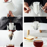 Coffee Filter Bags Hanging Disposable Drip Coffee Paper Bag Portable Espresso Coffee Accessories Tea Tool 25-100pcs