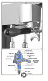 Coffee maker stainless steel commercial coffee machine with fully automatic concentration