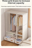 Large Capacity Portable Wardrobe Closet Durable Sturdy Assembly Clothes Organizer Bedroom Dustproof Storage Solution