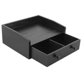 Capsule Coffee Display Rack Storage Coffee Bar Organizer with Drawer Wood Coffee Station Organizer Coffee Machine Base Drawer