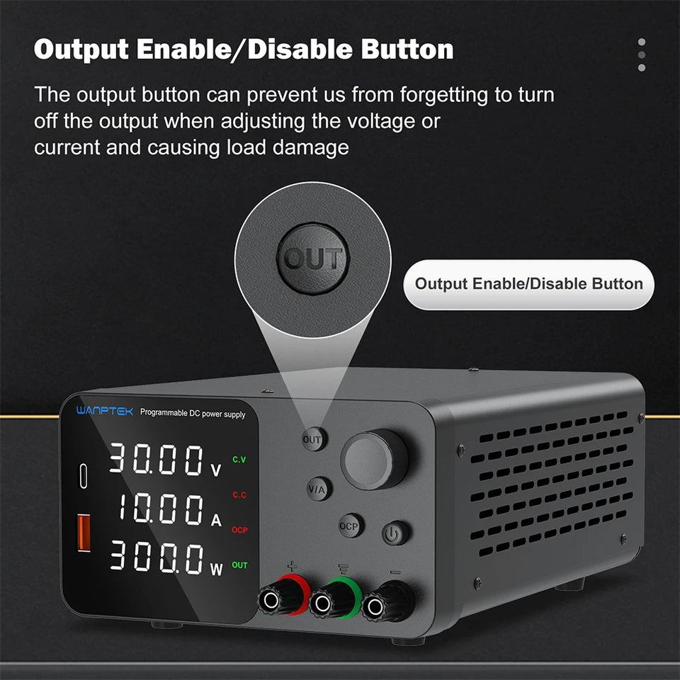 Wanptek Adjustable DC power supply 30V 5A 10A 60V 5A 120V 3A 160V 2A Lab Bench Power Source Stabilized Voltage power supply