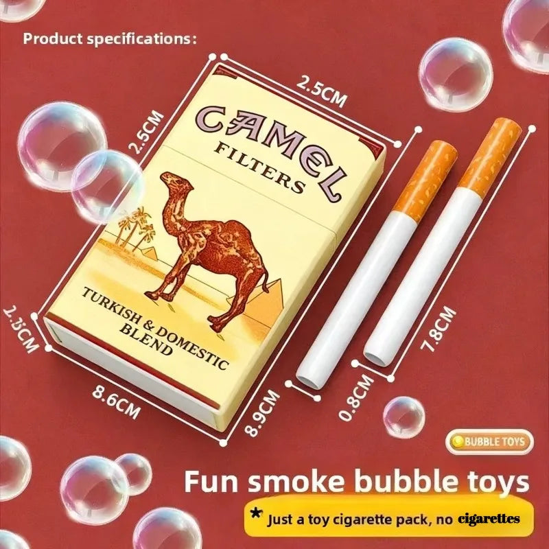 Portable Bubble Cigarette Box - Funny Prank Gag Gift for Adults, Outdoor Party & Office Decompression Toy