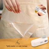 Mini Heat Sealer Food Package Bag Sealing Machine Handheld Portable Seal Food Storage Plastic Vacuum Bag Clip Bag Heat Sealer