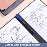 1Pc Reusable Erasable Whiteboard Notebook Leather Portable Drafting Notebook Writing Board Desktop Memo Pad
