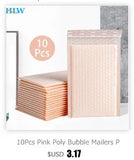 20pcs/lot Rose Gold/Silver/Purple/Blue Packaging Shipping Bubble Mailer Plastic Padded Envelopes Gift Bag Mailing Envelope Bag