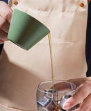 90ml 3oz Espresso Measuring Cup with Wood Handle Stainless Steel Coffee Shot Coffee Pouring Cup Kitchen Measuring Accessories