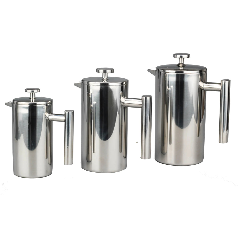 1.5L / 2L Coffee Maker French Press Stainless Steel Espresso Coffee Machine French Press Double-Wall Insulated Coffee Tea Maker