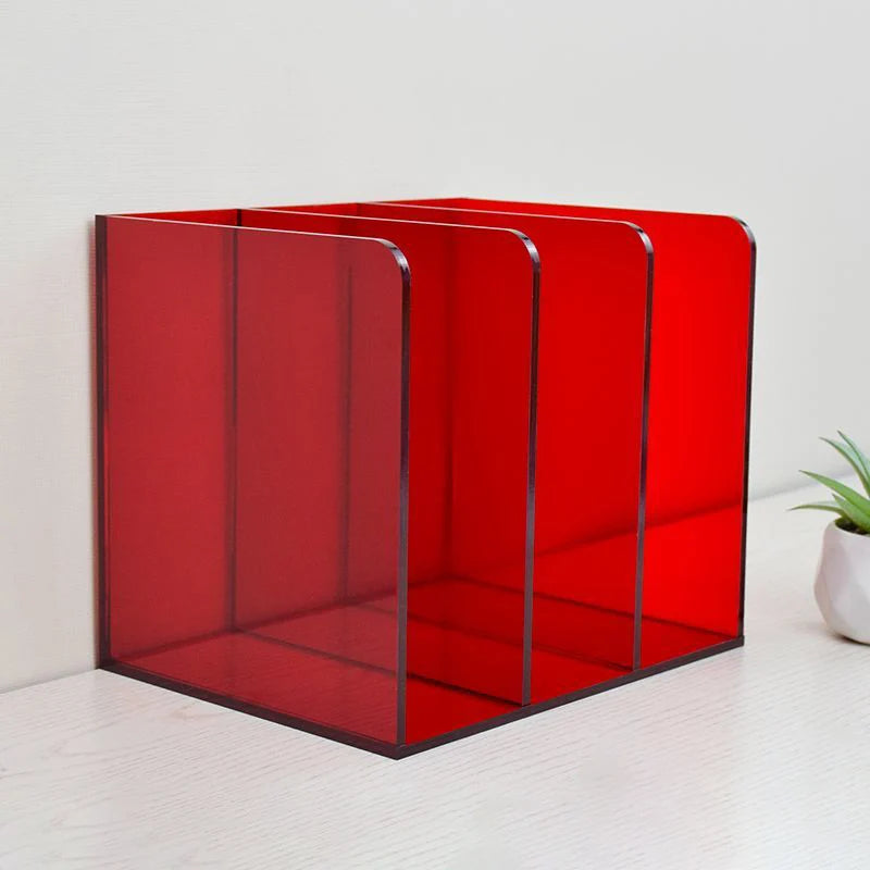 Acrylic File Organizer for Desk,File Holder for Home Office,Book Organizer for Letter,Document,Notebook,Binder,Purse,Mail