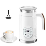 BioloMix 5-in-1 Milk Frother with LED Touch Screen – Hot & Cold Foam Maker for Lattes, Coffee & More
