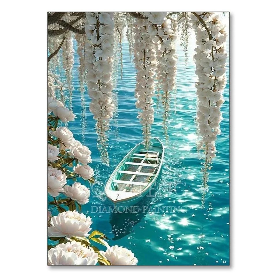 Sea Sailboat 5D Diamond Painting Kit Seaside Scenery New Arrivals Mosaic Cross Stitch DIY Home Decor Gift for Adult Beginners