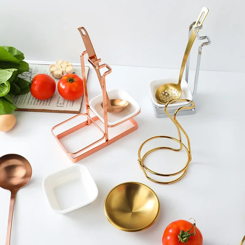 Gadget Multifunctional Portable Spoon Rest for Hotpot Restaurant Food Restaurant Utensil Household Upright Ladle Holder Kitchen