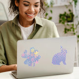 12Sheets Printable Holographic Sticker Paper Vinyl Sticker Paper A4 Waterproof Quickly Stickers for Laser Printer Inkjet Printer
