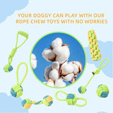 [1/7 Pack] Dog Tug Rope Toys, Strong Durable Chew Toys for Aggressive Chewers, Interactive Fetch Toys for All Size Dogs