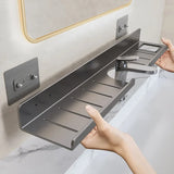 Washroom Faucet Sink Wall-mounted Punch-free Organizer In Front Of The Mirror Bathroom Shower Gel Storage Shelf