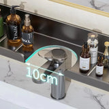 Washroom Faucet Sink Wall-mounted Punch-free Organizer In Front Of The Mirror Bathroom Shower Gel Storage Shelf