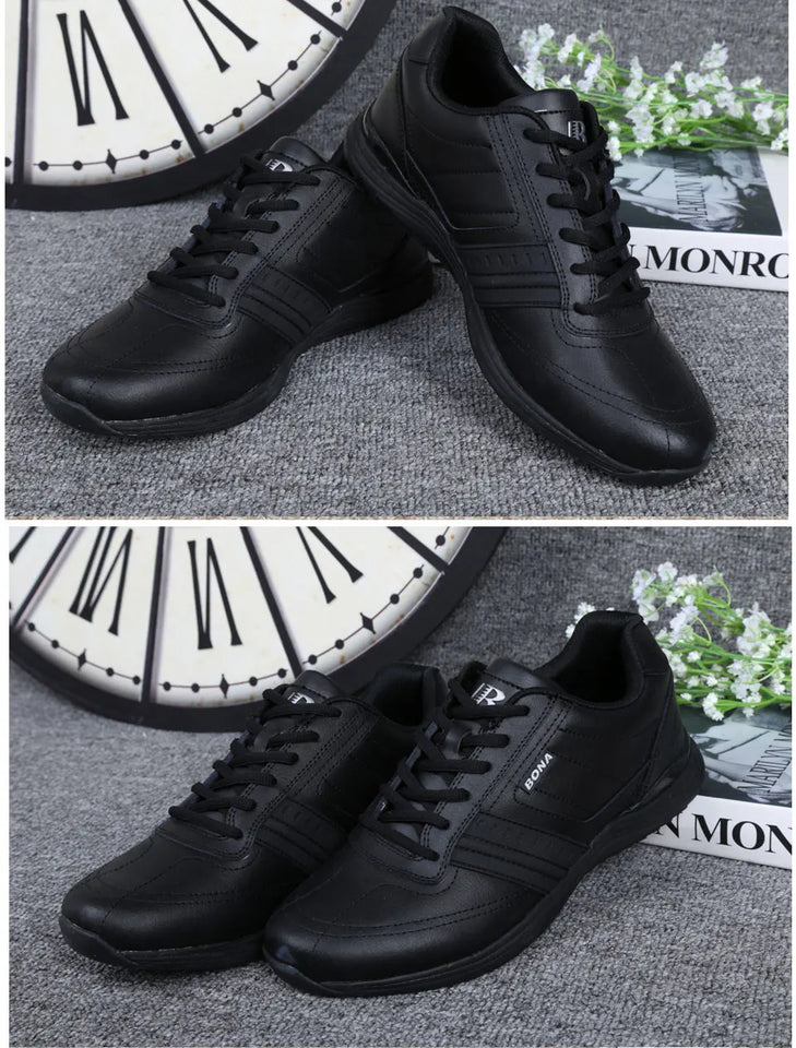 BONA New Popular Style Men Casual Shoes Lace Up Comfortable Shoes Men Soft Lightweight Outsole Hombre