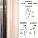 Rubber Sealing Strips for Doors and Windows, Waterproof Self-Adhesive Soundproof Strips, Rubber Door Sealing Strips, Easy to Cut