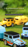 J40Small Mini Remote Control Alloy Birthday Gift Toy Car Model with Lights and Hanging Box for Boys