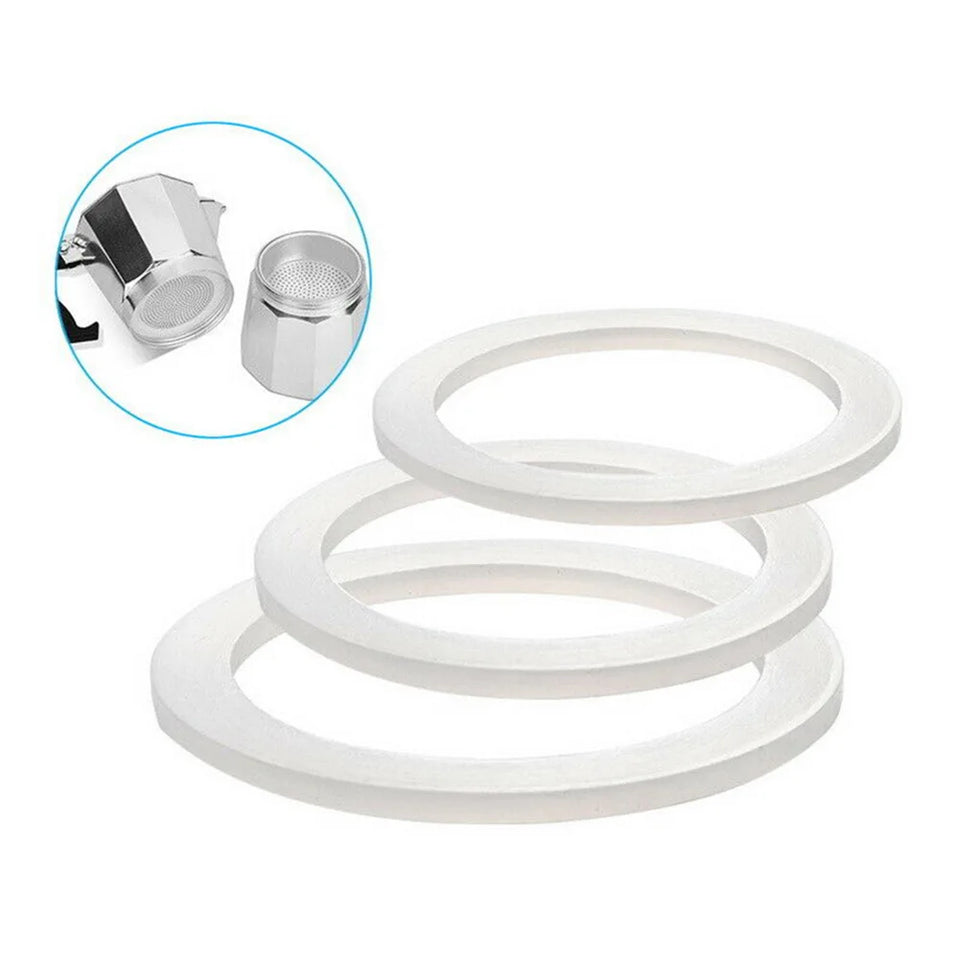 Coffee Rubber Sealing Ring Gasket Washer Gasket Replacenent Cups Rings For Moka Pot Espresso Coffee Makers Kitchen Supplies