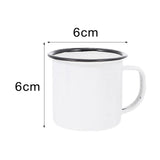 Enamel Coffee Cup Milk Tea Mug Vintage Water Mug With Handle for Tabletop Dorm Home Kitchen Drinkware Housewarming Gifts
