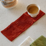 Thick Handmade Cotton Linen Tea Towel Double Sided Water Absorbent Tea Tablecloth Tea Set Mat Tea Tray Cup Coaster Pot Holder
