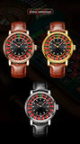 LIGE Creative Luxury Mens Watches Roulette Game Dial Fashion Mens Watch Waterproof Luminous Quartz Wristwatches Rolling Ball