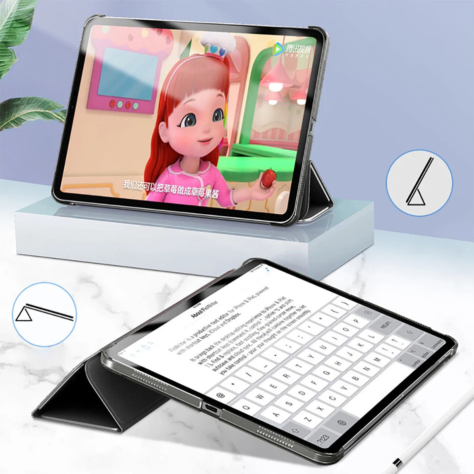 Tablet Case for iPad Mini A17 Pro 2024 Funda Mini 6 2021 Pro 12.9 5th 6th Generation M2 11 Smart Cover for iPad 10th Gen. 10.9