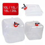 10/15L/18L/20L Thickened Collapsible Water Storage Container Large Capacity Outdoor Camping Drinking Bag Water Tank Bucket