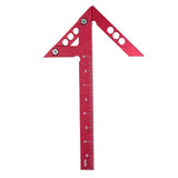 Woodworking Circle Center Scribe 45/90° Center Measuring Tool Line Gauges Aluminum Center Scribe Carpenter Ruler Measuring Tool