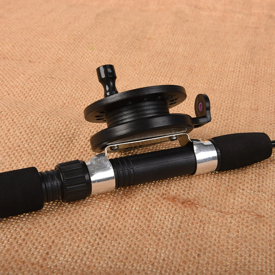 Telescopic Ice Fishing Rod Ultra-Light Portable Fishing Rod 2 Sections Travel Fishing Pole for Ice Fishing
