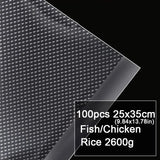 100pcs Food Vacuum Sealer Bags for Sous Vide Food Saver Kitchen Storage Bag BPA-Free Vacuum Packaging Bags Kitchen Tool