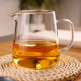 250ml Straight-Sided Fair Cup, Heat-Resistant Borosilicate Glass Tea Pitcher, Clear Glass Tea Server for Pouring & Serving Tea