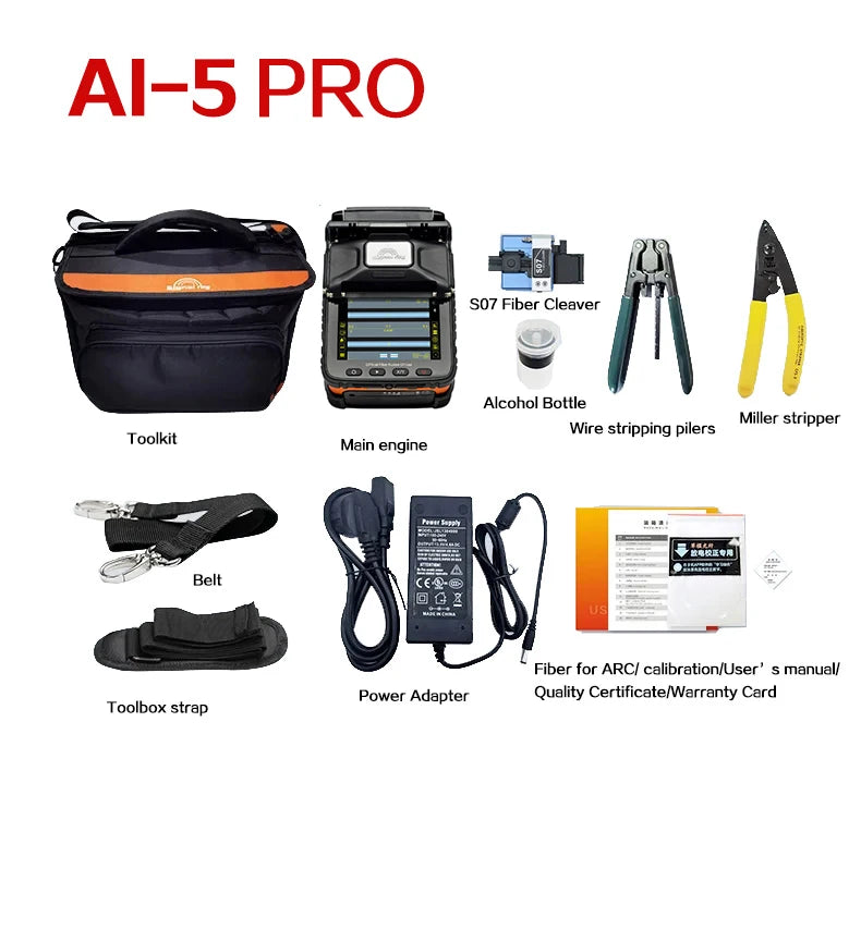 Signalfire AI-9 AI-5 Pro AI-6C+ AI-6A+ AI-20 AI-30 Multi-language Fiber Optic Splicing Machine Optical Fiber Fusion Splicer