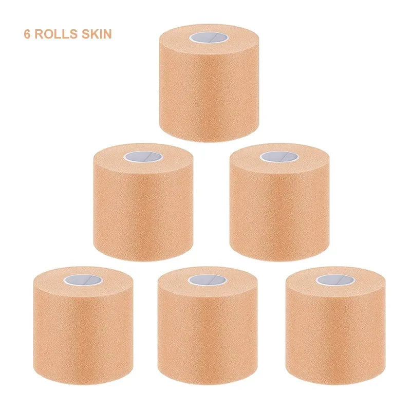 4/6 Pieces Foam Underwrap Sports Tape Pre Wrap Athletic Tape  Bandage for Ankles Wrists Hands Knees