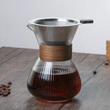 Hand Brewed Glass Coffee Sharing Pot Barista Tools Household Filter Coffee Pot Set Coffeeware Teaware Coffe Accessories