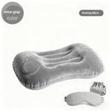 Camping Inflatable Pillow Portable Ultralight Travel Hiking Air Sleeping Pillow for Neck and Lumbar Support