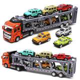 1: 48 alloy double-layer transport vehicle model,simulation sports car off-road vehicle toy,engineering transport vehicle toy