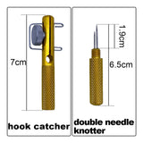 Metal hook binding device fishhook Manual hook binding device dual-purpose sub-wire knoter Wire binding device Fishing gear