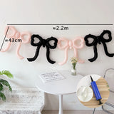 4PCS 22 inch love bow balloon set decoration theme party birthday party scene layout coffee dessert shop decoration
